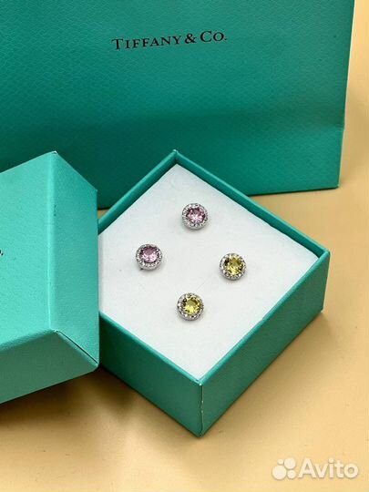 Серьги пусеты Tiffany