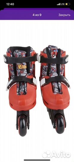 Коньки ролики детские человек паук