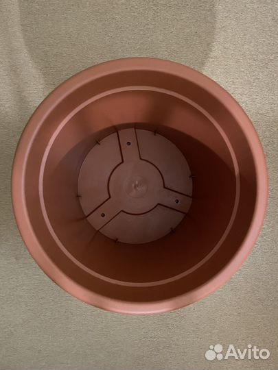 Горшок Пластика с поддоном, диаметр 40 см