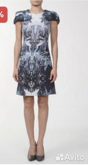 Платье из шёлка McQueen оригинал