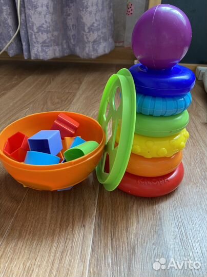 Развивающие игрушки Музыкальный куб, Сортер, Пазлы