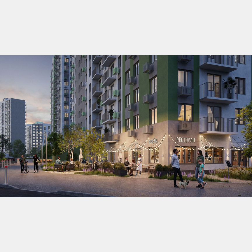 2-к. квартира, 51,6 м², 14/16 эт.