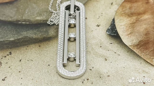 Шикарное колье из белого золота messika move uno