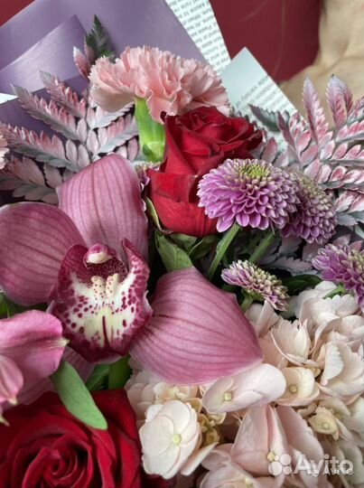 Живые цветы букеты