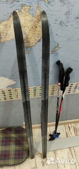 Лыжи беговые детские 120 с креплениями