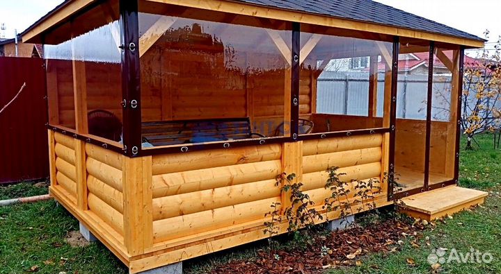 Жидкие окна для беседки