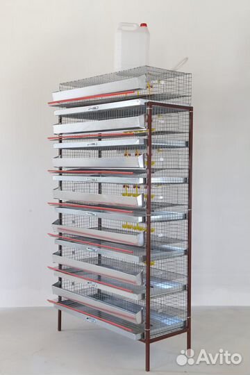 Клетка для перепелов на 350 голов (кп-350)