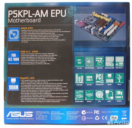 Материнская плата Asus P5KPL-Am Epu (S775)