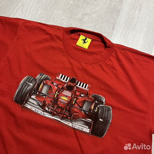 F1 Ferrari Vintage 90's L футболка мужская