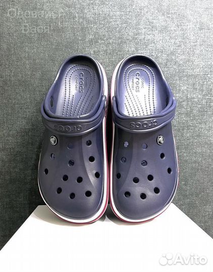 Crocs сабо синие