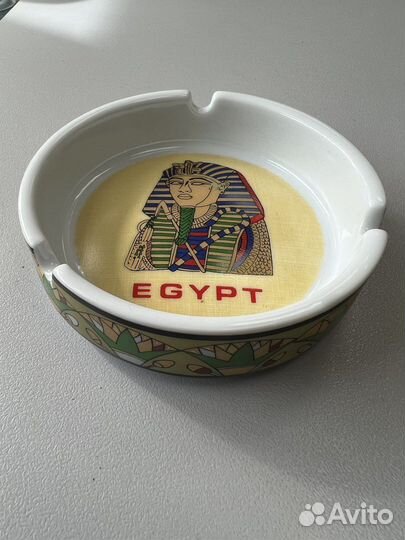 Пепельница керамическая круглая египет