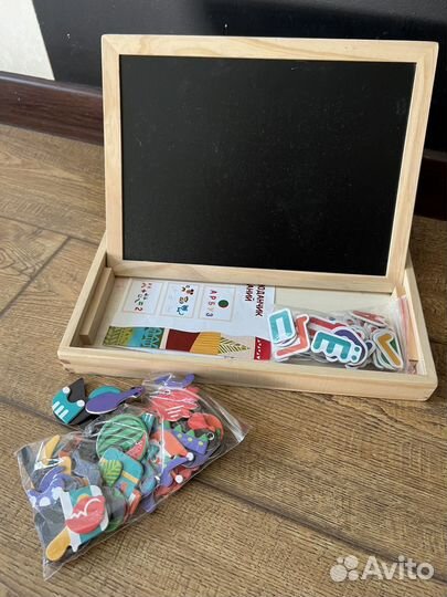 Развивающие игрушки магнитная доска алфавит слоги