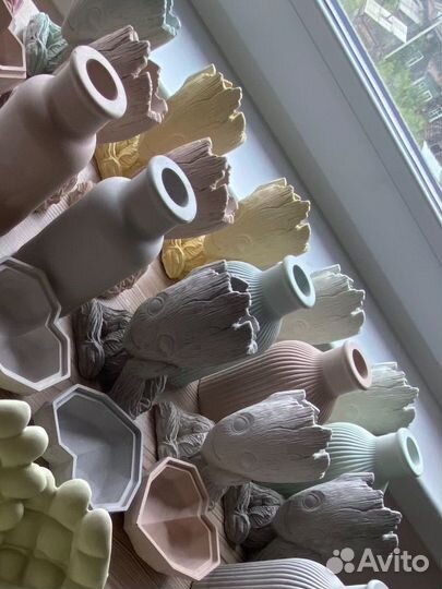 Кашпо из гиспа малыш Грут