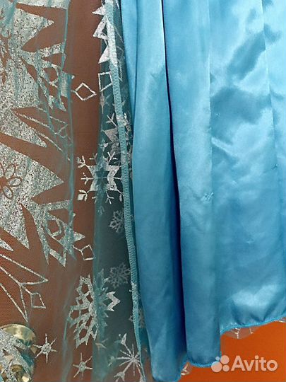 Платье холодное сердце Эльза рост 130 на 7-8 лет