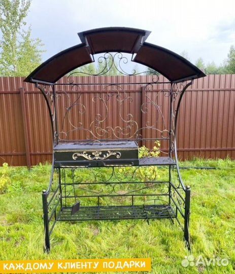 Мангал с печью