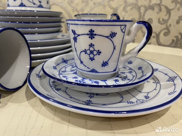 Винтаж: Чайный сервиз индийский узор Германия