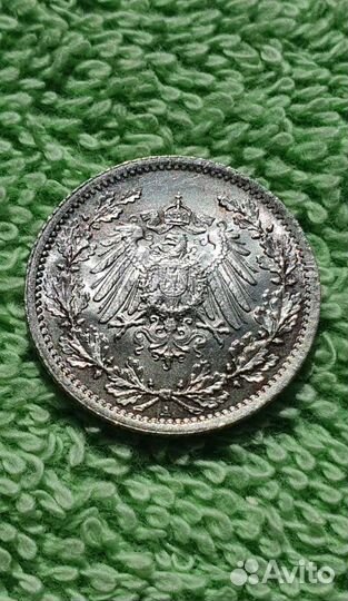 1/2 марки 1916 год А., Германия империя