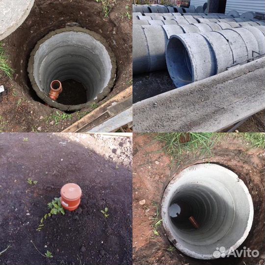 Выгребная яма, шамбо, септик, колодец под ключ