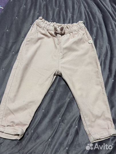 Вельветовые брюкидля девочки 86 см