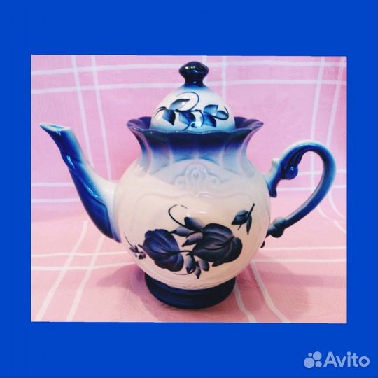 Чайник Гжель коллекционный