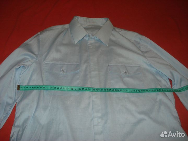 Рубашка форменная голубая
