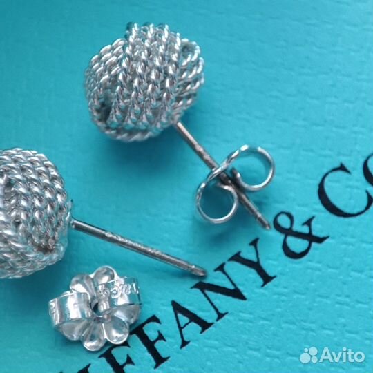 Tiffany TwistKnot Earrings Серьги Оригинал Новые