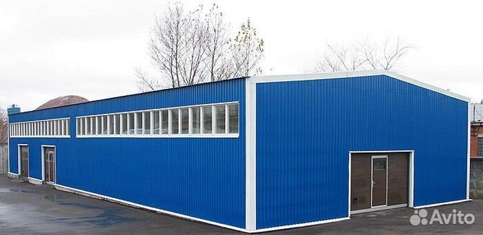 Ангары из сендвич панели