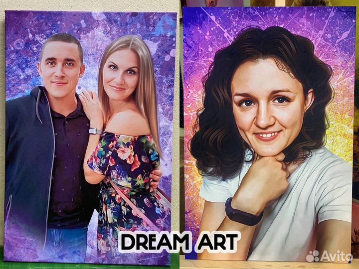 Портрет на холсте по фото на заказ Челябинск