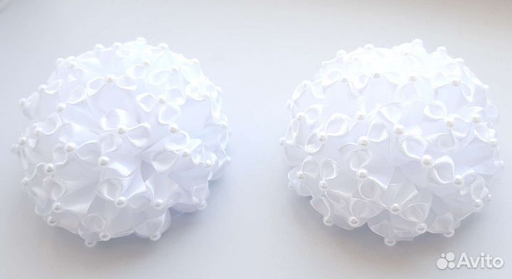 Бантики на 1 сентября белые