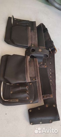 Пояс монтажный, кожанный