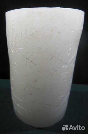 Свеча восковая Новогодняя снежинки