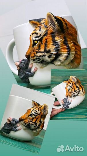 Кружки,вкусные ложки с декором из полимерной глины