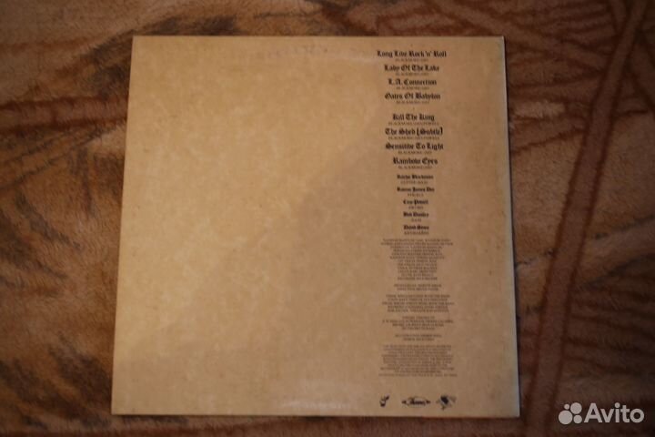 Rainbow Long Live Rock 'N' Roll 1978 LP