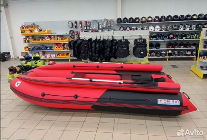 Лодка mishimo river fjet PRO 460 под водомет red