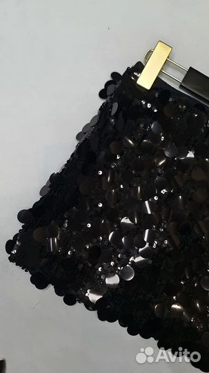 Юбка в паетках мини