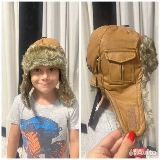 Детские шапки разные Elodie авиатор,с помпоном