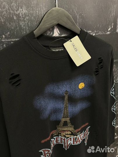 Лонгслив Balenciaga Paris Moon