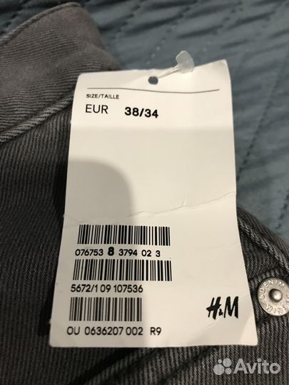 Джинсы мужские H&M 36/34 новые