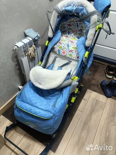 Санки коляска ника 7-7/1