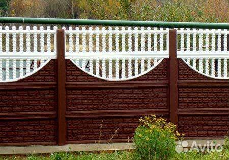 Бетонный еврозабор