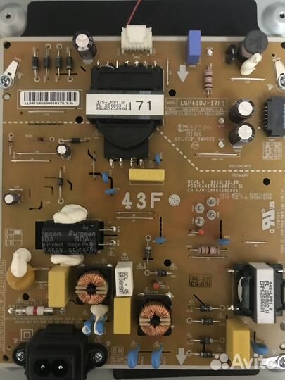 Платы для телевизора LG 43lk5910plc