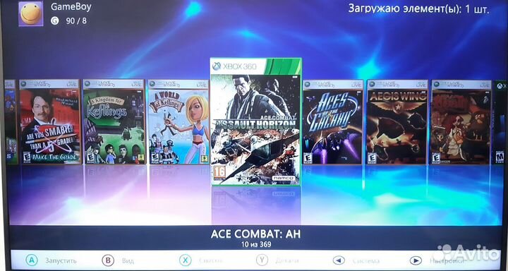 Xbox 360 Slim freeboot 500Gb 2 джойстика kinect