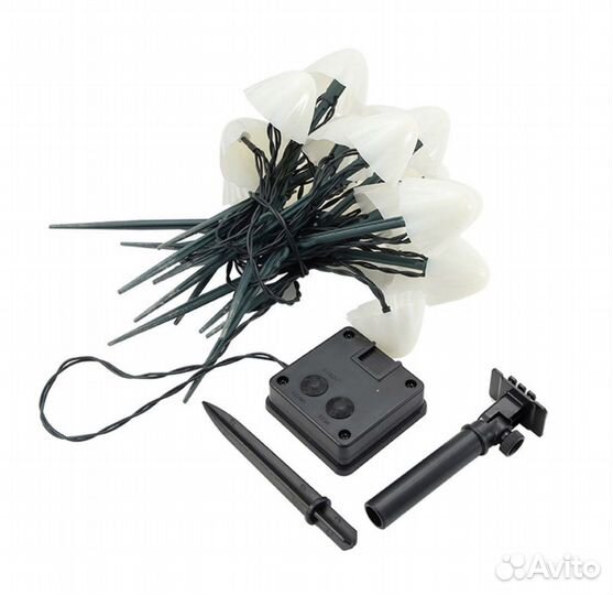 Уличная светодиодная гирлянда в виде грибов