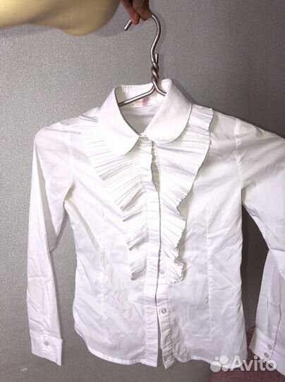 Блузы школьные пакетом на девочку 134/146