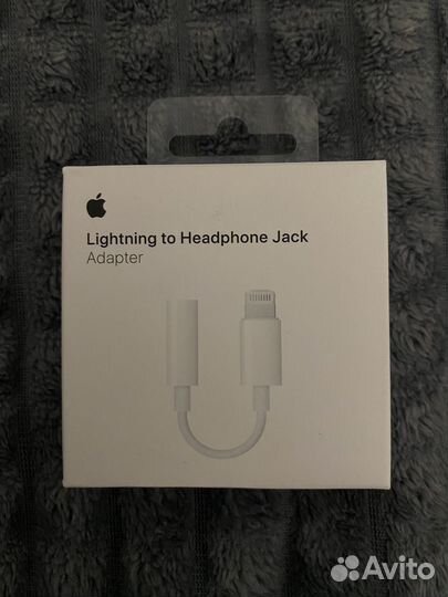 Переходник Apple lightning to 3.5 mm Hadphone Jack