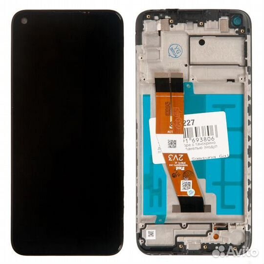 Дисплей в сборе с тачскрином и передней панелью (м