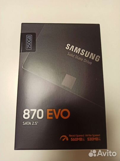 SSD накопитель Samsung 870 EVO 250гб