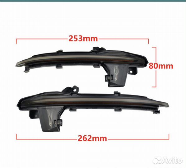 Повторители в зеркала audi a7 2018