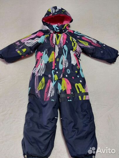 Зимний комбинезон для девочки 104 110