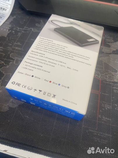 Внешний жесткий диск 1тб USB 3.0 черный